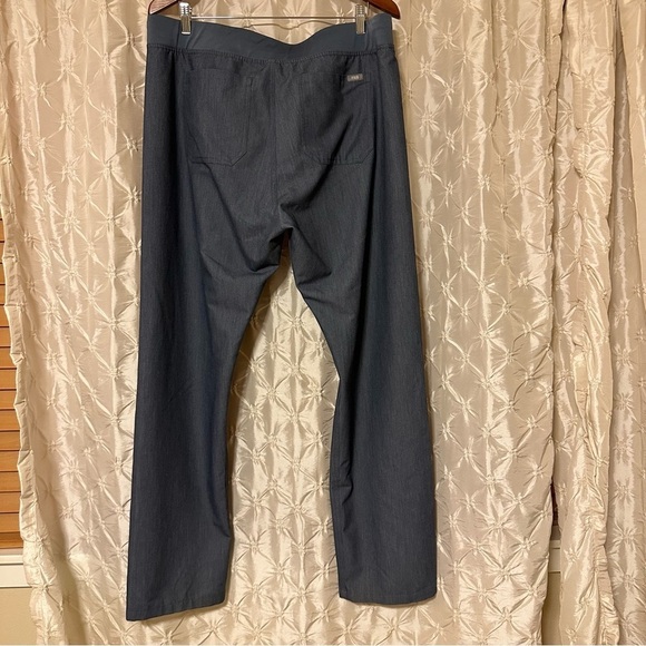 FIGS High Waisted Livingston Basic Scrub Pants Light Blue Grey - Picture 4 of 13